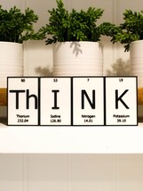 ThInK | Periodic Table of Elements Wall, Desk or Shelf Sign - £9.50 GBP
