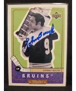 Johnny Bucyk Hand Signed Hockey Card Autographed Boston Bruins Auto - $21.95 CAD