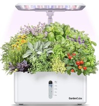 GARDEN CUBE-8 Pods Hydroponics Indoor Garden Plant Germination Kit White - $34.64