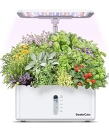 GARDEN CUBE-8 Pods Hydroponics Indoor Garden Plant Germination Kit White - $46.99 CAD