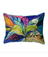 Betsy Drake Summer Leaves Extra Large Zippered Pillow 20x24 - £48.66 GBP