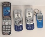 LOT OF 4 Assorted Novelty Refillable Butane Flip/slide Cell Phone Pocket... - $21.73
