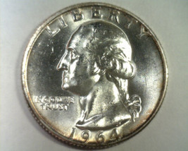 1964-D Washington Quarter Choice Uncirculated / Gem Ch. Unc. / Gem Nice Original - £12.02 GBP
