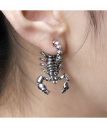 Scorpion Earrings 3d Scorpion Silver Tone Earrings Boho Punk Emo Goth Pa... - $4.92