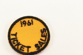 Vintage 1961 Twill Yellow &amp; Black Ticket Sales Boy Scouts America BSA Camp Patch - £9.34 GBP