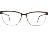 Lindberg Eyeglasses Frames 9812 U12 Matte Brown Square Full Rim 55-15-135 - £233.53 GBP