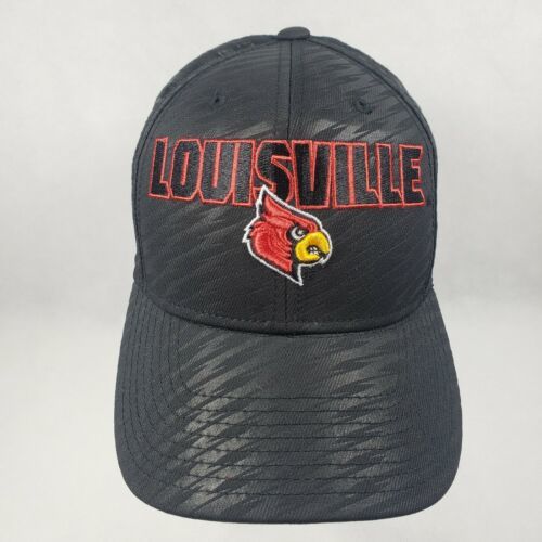 Primary image for Louisville Cardinals Black Adidas FitMax 70 Hat Fitted Size S/M Climalite