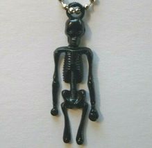 Halloween Plastic Skeleton Keychain Gothic Cool Dead Spooky Gift Black V... - $8.30