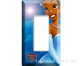 Princess Tiana and a frog Blue single GFI light switch cover wall plates childre - £9.40 GBP