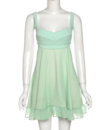 Cut Out Slim Sling Dress Backless Ruffle Mini A-Line Dress Summer Dress  - $57.00