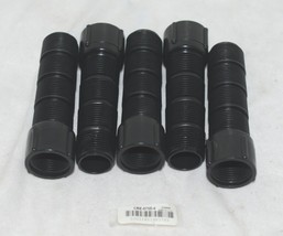 NDS CRE07504 Black Threaded Cut Off 4 x 3/4 Inch Riser Extension Bag of 5 image 1