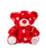 Valentine&#39;s 8&quot; Red &amp; White Teddy Bear Plush - Add Candy to make a specia... - £11.78 GBP