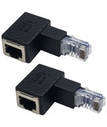 Ethernet Adapter 90 Degree, Upwards Angled Rj45 Male To Female Ethernet ... - £15.62 GBP