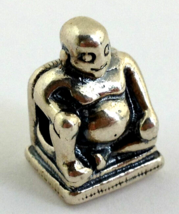 Authentic Trollbeads Sterling Silver Buddha Bead Charm 11428 New - £28.84 GBP