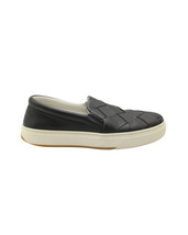 Bottega Veneta Dodger Intrecciato Slip-On Sneakers In Leather Women Bla Size 36 - £246.59 GBP