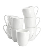 Gibson Elite White Penninsula 8 Piece 13 Ounce Bone China Mug Set in White - $136.21 CAD