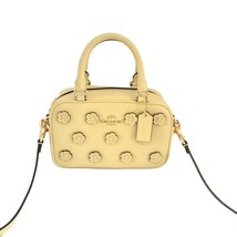 Coach CAJ99 Satchel Crossbody Floral Applique Small Handbag Moonlight Le... - $146.92