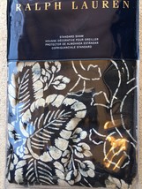 Ralph Lauren Durant Kira Floral Navy White 1pc Standard Pillow Sham Nip - $68.98