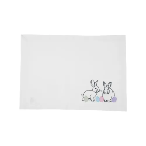 New Bunny Rabbits And Eggs Easter Placemat 13&quot; X 19&quot; C&amp;F Home - £23.58 GBP
