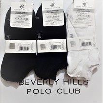 3 fantasmini da uomo donna Beverly Hills Polo Club filo cotone mini calza corta - £4.26 GBP