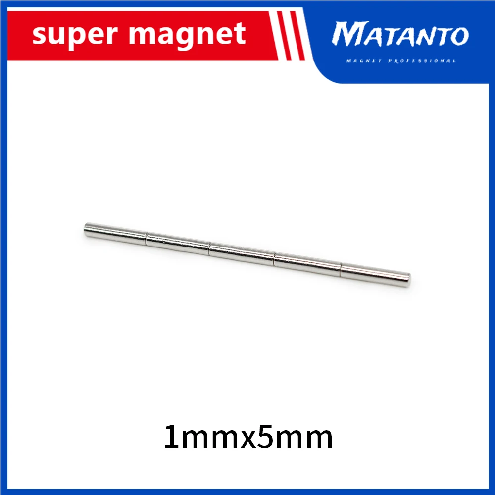 50-2000Pcs 1x5 Neodymium Magnet 1mm x 5mm N35 NdFeB Block Super Powerful... - £13.58 GBP+