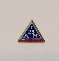 I Am 25 Triangle Lapel Pin International Assoc  Machinists Vintage Sterl... - £19.43 GBP