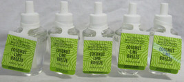 Bath &amp; Body Works Wallflower Fragrance Refill Bulb Lot 5 Coconut Lime Breeze - £39.31 GBP