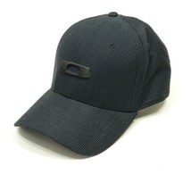 Oakley Mens Icon Hat Baseball Golf Flexfit Cap Blackout Small / Medium - $16.61