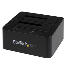 StarTech.com Dual-Bay USB 3.0 / eSATA to SATA Hard Drive Docking Station, Extern - £93.23 GBP