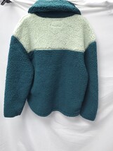 Universal Thread Womens  Small Sherpa Anorak Jacket Blue Green Fleece image 3