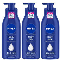 3 Or 6 Pack Nivea Nourishing Lotion Body Milk Richly Caring For Very Dry Skin, 4 - £21.23 GBP+
