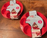 Decor Microsafe 6 Cupcake Tray BPA Free Red Microwave Cookware New 2 Pack - $8.99