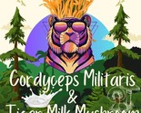 Tiger Milk Mushroom &amp; Cordyceps Militaris capsules (120) CERTIFIED ORGAN... - £18.26 GBP