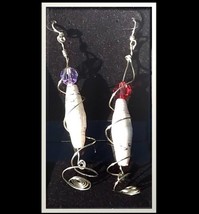 Earrings -  Beads Made of - guess what! Paper, along with spirals and cr... - $25.00