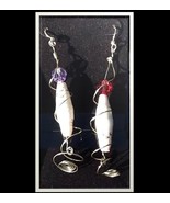 Earrings -  Beads Made of - guess what! Paper, along with spirals and cr... - $25.00