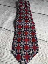 Robert Talbott Jacobsons 58&quot; Necktie 100% Silk Multicolor Geometric Stan... - $25.00