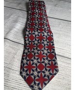 Robert Talbott Jacobsons 58&quot; Necktie 100% Silk Multicolor Geometric Stan... - $25.00