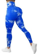 Trendy TRON Women&#39;s Tie Dye Scrunch Butt Sports Leggings - XS, Grey, Ath... - $28.42