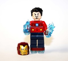 YY Minifigure Building Custom Tony Stark Iron-Man Christmas Holiday DC Comic - £5.02 GBP