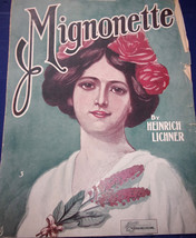 Mignonette by Heinrich Lichner Sheet Music 1907 - £5.49 GBP