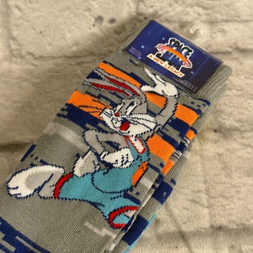 Space Jam Nuova Eredità 2X Calzini Bugs Bunny Basket Taz Marvin Warner B... - £11.68 GBP