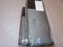 2 Donna Karan Essential Silk Quilt Euro Shams Charcoal Grey $490 - $122.83