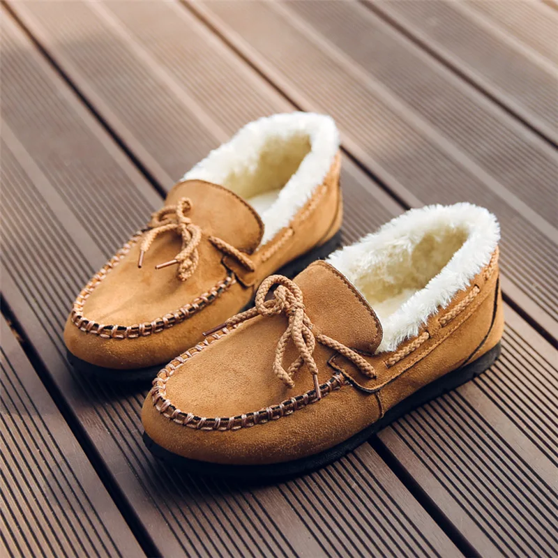 Winter Women Shoes Warm Plush Female Boat Shoes Loafers Moccasins Woman&#39;s Casual - £130.25 GBP