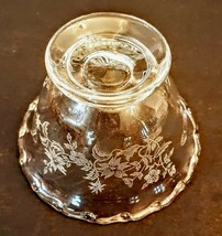 Fostoria Century Starflower Mayonnaise Bowl Scrolled Rim MCM VTG Elegant Glass - £23.46 GBP