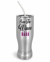 PixiDoodle Funny Wine Wino Insulated Coffee Mug Tumbler with Spill-Resistant Sli - £26.84 GBP+