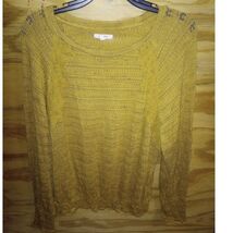 Women's Maurices Longsleeve Mustard Top XL - $9.00