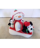 Hallmark Jingle Pals Sleigh Ride Animated Musical Snowman &amp; Penguins - £19.32 GBP