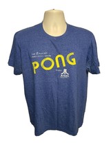 2012 Atari Pong Video Game Adult Medium Blue TShirt - £11.87 GBP