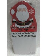 Christmas Holiday Magnet &amp; Memo Pad SANTA ~ Avon ~ New Old Stock from 2013 - $2.72