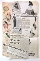 Pre 1950s Lovely Ladies  Antique Vintage Newspaper Magazine Ad Clippings - £7.86 GBP